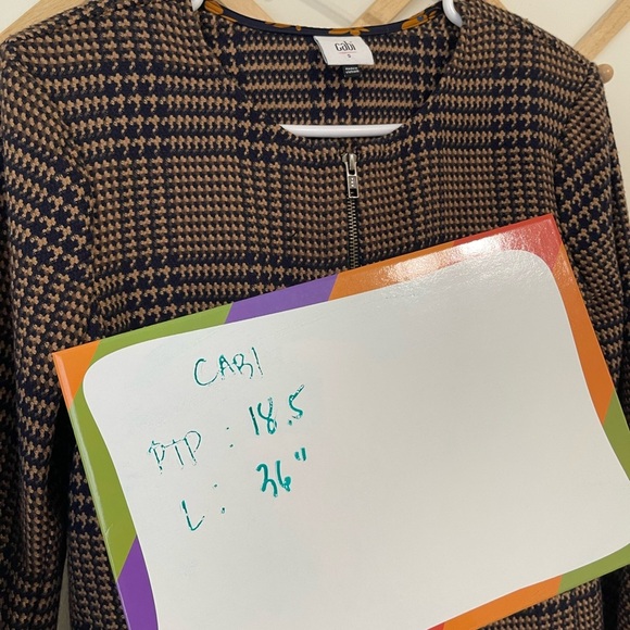 Cabi Flounce Jacket Plaid Dress - Picture 12 of 12